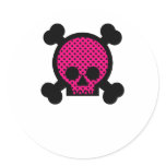 Pink & Black Skull stickers