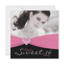 Pink Black Sweet 16 Birthday Party