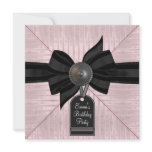 Pink Black Womans Birthday Party