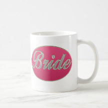 Pink Bling Bride Mugs