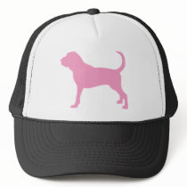 Pink Bloodhound Dog Hats
