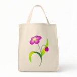 Pink blooming flower bags