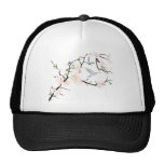 Pink Blossom Bird Trucker Hats