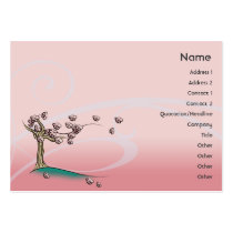 Pink Blossom - Chubby business cards