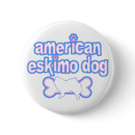Pink & Blue American Eskimo Dog