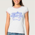 Pink & Blue American Eskimo Dog t-shirts