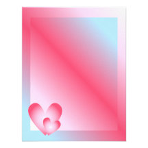 Pink, blue and white Valentine Design Personalised Announcement