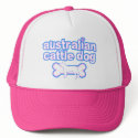 Pink & Blue Australian Cattle Dog Hat