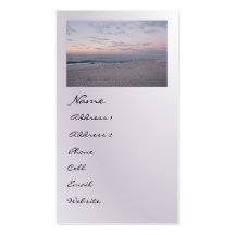 'Pink & Blue Beach at Dawn' Profile Business Cards