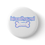 Pink & Blue Bloodhound buttons