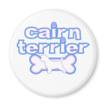Pink & Blue Cairn Terrier magnets