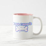 Pink & Blue Canary Dog Mug