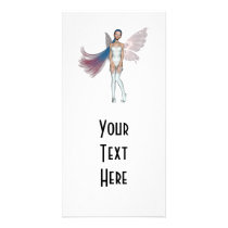 Pink & Blue Hair Pixie In White