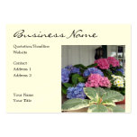 Pink Blue Hydrangeas Business Card Templates