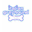 Pink & Blue Italian Greyhound Women's Twofer Shirt