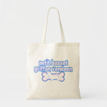 Pink & Blue PBGV Tote Bag