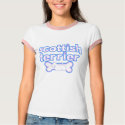 Pink & Blue Scottish Terrier Women's Ringer TShirt