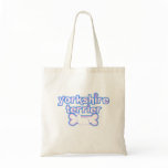 Pink & Blue Yorkshire Terrier Tote Bag