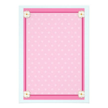 Pink Border on Handcrafted Acrylic Texture Sheet5 Invitation