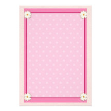 Pink Border on Handcrafted Acrylic Texture Sheet7 Personalized Invitation