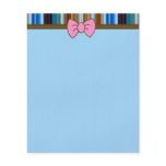 Pink Bow Stationery flyers