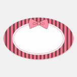 Pink Bow Stickers