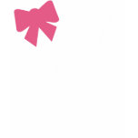 Pink Bow w/ White Pearls t-shirts