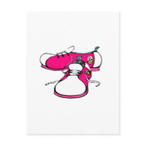 Pink Bowling Shoes Post Card