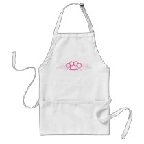 Pink Brass Knuckles Apron