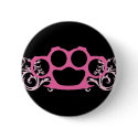 Pink Brass Knuckles buttons