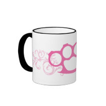 Pink Brass Knuckles Mugs