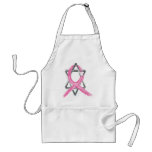 Pink Breast Cancer Survivor Ribbon Apron