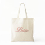 Pink Bride Tote Bag
