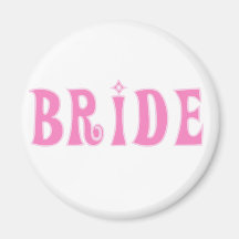 Pink Bride Tshirts and Gifts Refrigerator Magnet