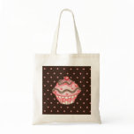 Pink Brown Cupcake Bag