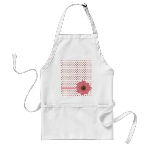 Pink & Brown Daisy Aprons