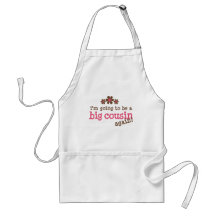 Pink/Brown Flower Big Cousin T-shirt Aprons
