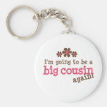 Pink/Brown Flower Big Cousin T-shirt Key Chains