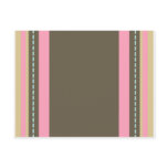 Pink & Brown Monogram postcards