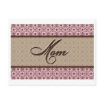 Pink Brown Mum Postcard