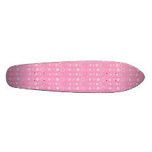 Pink bubble pattern custom skate board