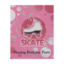 Pink Bubble Swirl Roller Skate, Skating