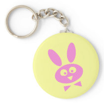 Pink Bunny Keychain
