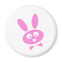 Pink Bunny Fridge Magnets