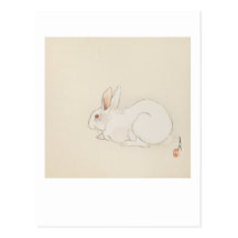 Pink Bunny Postcard