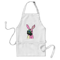 Pink Bunny Rabbit Gas Mask Aprons