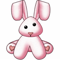 Pink Bunny Wall Sculpture Photo Sculptures
