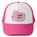 Pink Bunny, <YOUR TEXT> hats