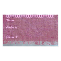 Pink Business card