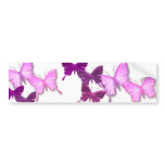 Pink Butterflies Design Bumper Sticker bumper stickers